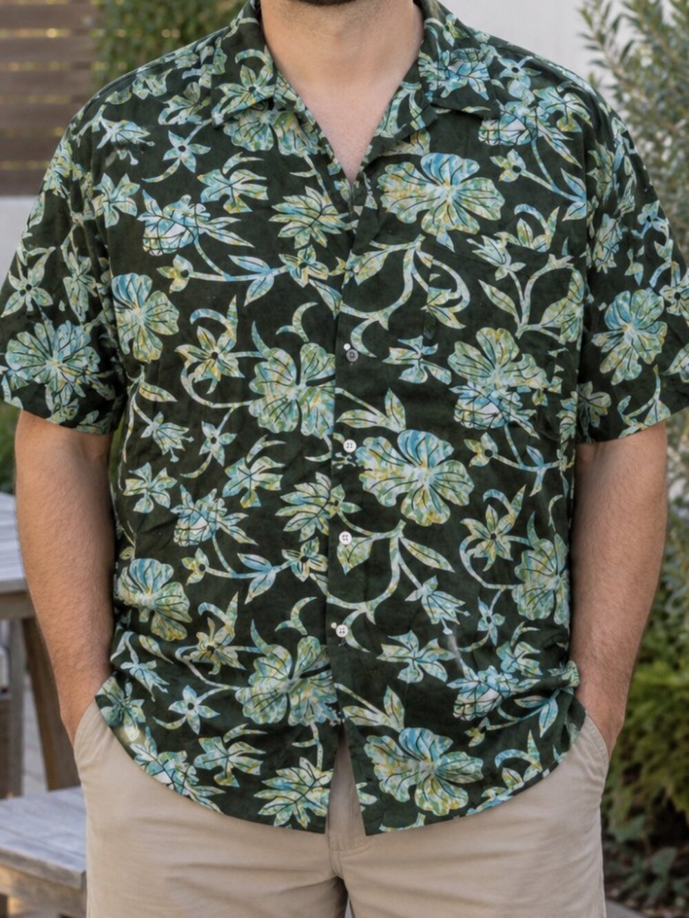 Atlas for Men Floral Short Sleeve Shirt XL